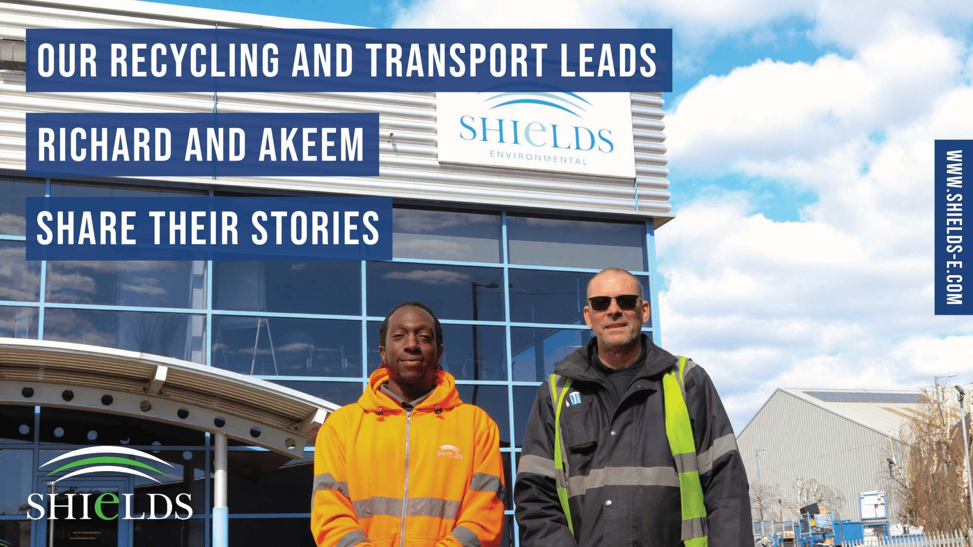 Richard and Akeem our recycling and transport leads share their stories blog header graphic